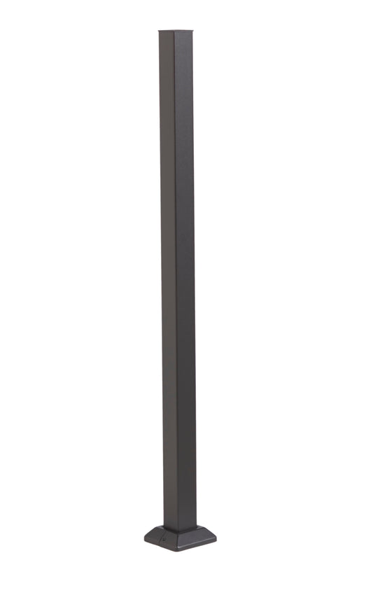 Fortress Fe26 Black Steel 3" Railing Post Kit
