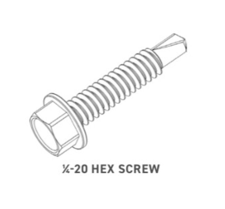 TimberTech® Hex Head Self-Drilling Screws 1/4"-20x 1-1/4"