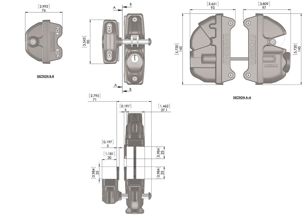 Safetech Gravity Pedestrian Gate Latch Safetech Gravity Pedestrian Gate Latch 402 Supply