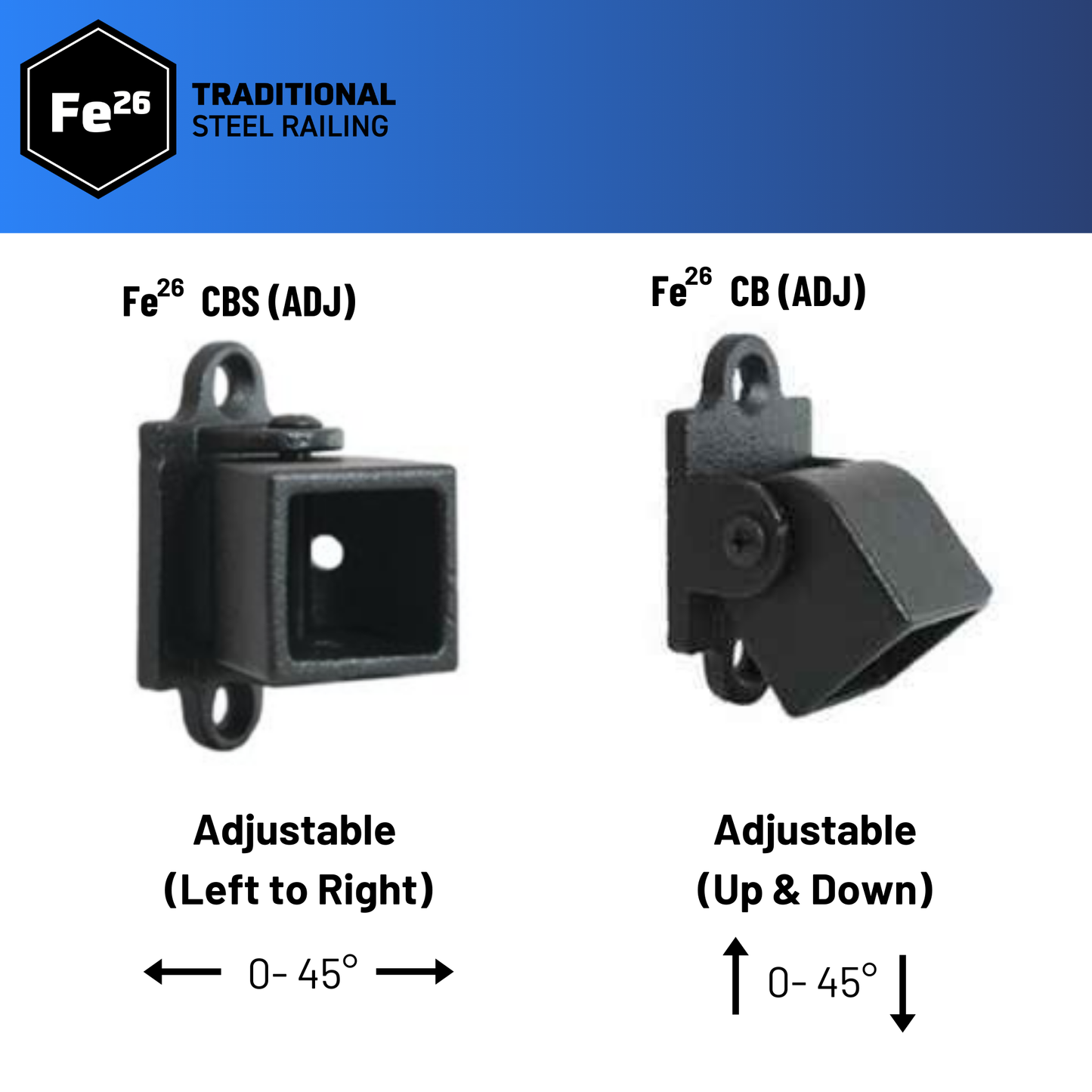 Fortress Fe26 1" Collar Brackets